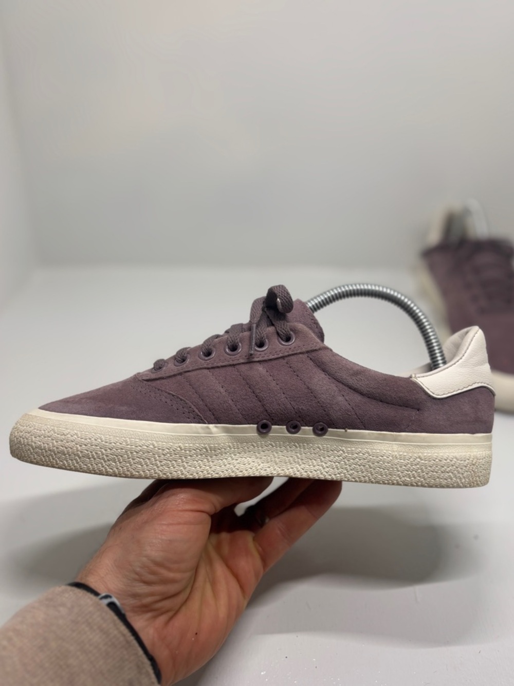 Adidas 3MC Vulc Purple Suede Sneakers Women’s Size 7 - Picture 12 of 13